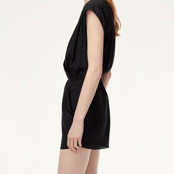 COPY - Aritzia Babaton Deep Blue Romper 100% Silk - Picture 7 of 8